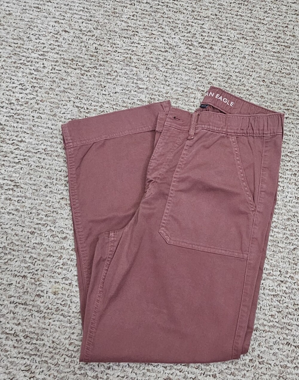 American Eagle Outfitters Low-Rise Ex-Boyfriend Pants - Mauve